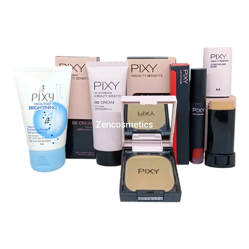Pixy Paket Make Up/ Pixy Paket Lengkap/ Pixy Seserahan  Waterproof Lipstik [PTTZ0001] Blush Eyebrow 7