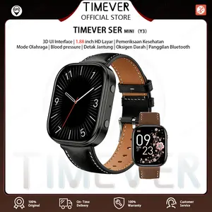 TIMEVER SER mini 3D UI interface Smart Watch HD Large Screen Super Long Standby Sports Watch Running Pria Pace jam tangan smartwatch Health monitor sport watch