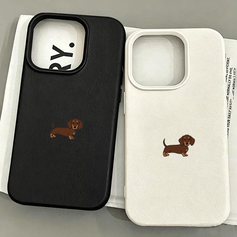 Op Silicon Mem Hoa Tiet chó xúc xích cho Con Thoi TrangDe Thudng, Chat Lieu Chong Mai Mon, TudngThich Voi iPhone 13, 11, 12, 15, 16,17,14Pro Max,18Pro Max, XR,X, XS Max, 15 Plus, Ốp lưng điện thoại cho 7/8 Plus, SE 2020
