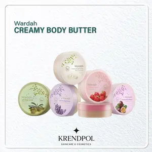 Wardah Creamy Body Butter 50ml - Passion Fruit Strawberry Milk & Pearl Lavender Olive Rose
