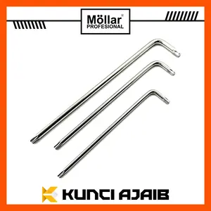 MOLLAR Kunci L Bintang T20 T25 T30 Panjang Long Torx Key Star Mirror