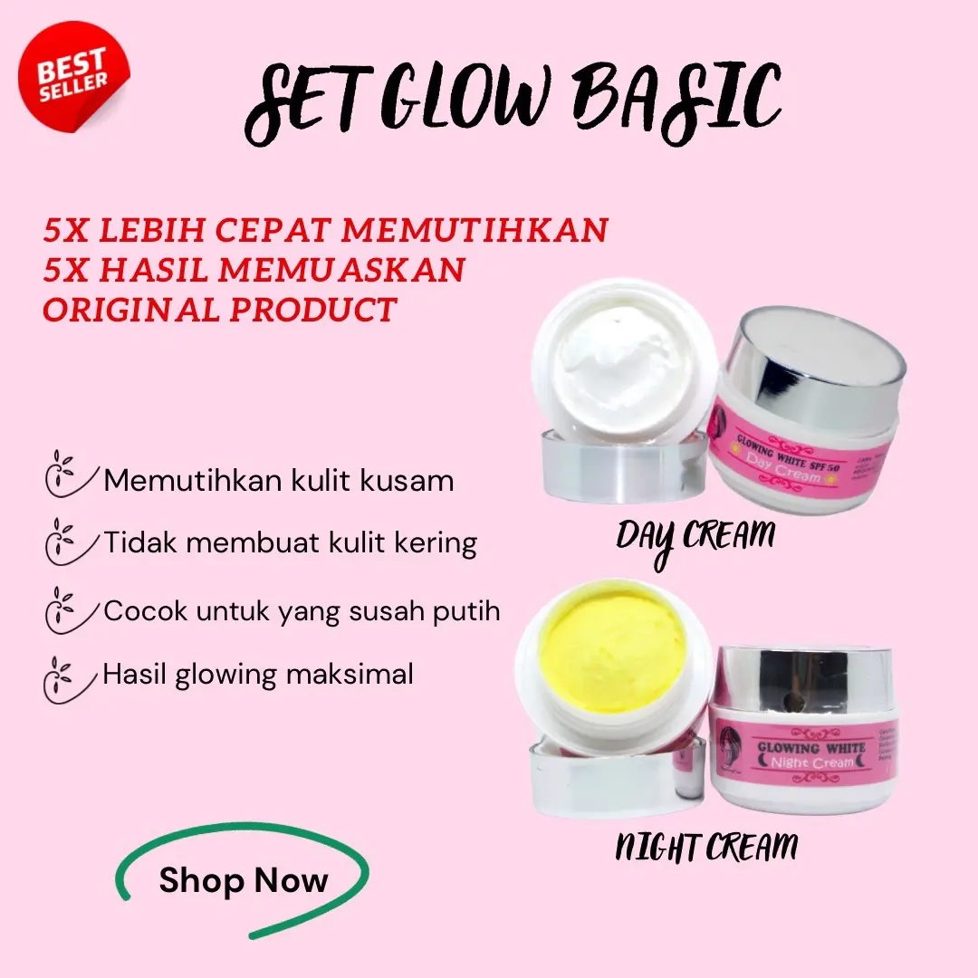 Satuan BOOSTER GLOWING White wajah Kusam Susah putih night glow