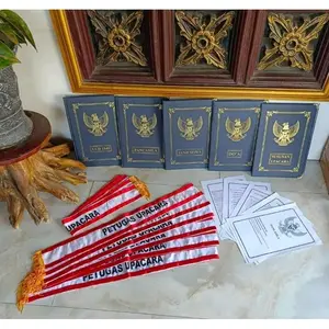 Set Map Upacara 5 Map + 10 Selempang PETUGAS UPACARA Merah Cerah Biru Hijau Hitam