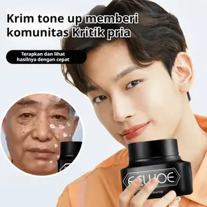 Krim Concealer Pelembap Pria Krim Pori Tak Terlihat Pencerah Kulit Sabun Concealer Tidak Berminyak Menyegarkan Pengontrol Minyak 50G