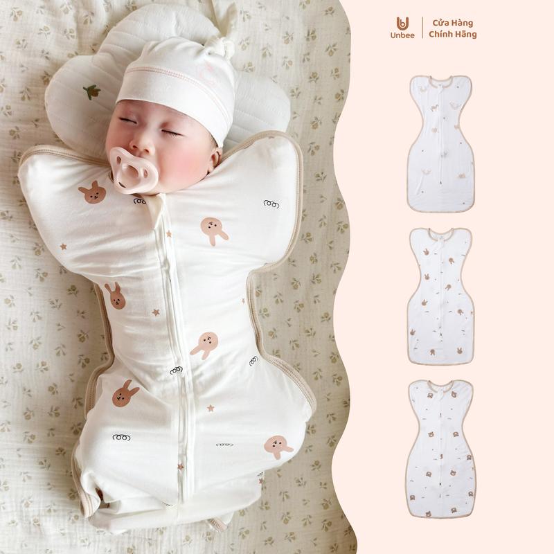 UNBEE Nhộng Chũn Rayon Nhiều Họa Tiết Dễ Thương Hỗ Trợ Bé Ngủ Ngon Tránh Các Tác Động Làm Em Bé Giật Mình