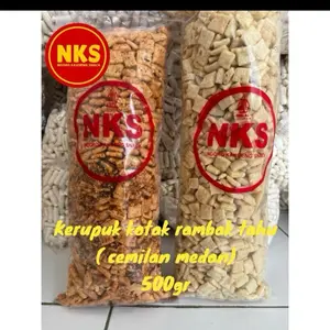 KERUPUK KOTAK RAMBAK TAHU 500gr Krupuk Food Pedas Asin