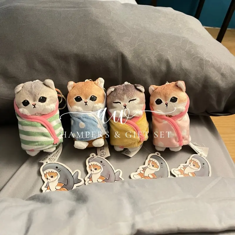 Gantungan Kunci Mofusand Selimut Bobo / Karakter Baby Sleeping Kucing Kitten / Gantungan Boneka 0