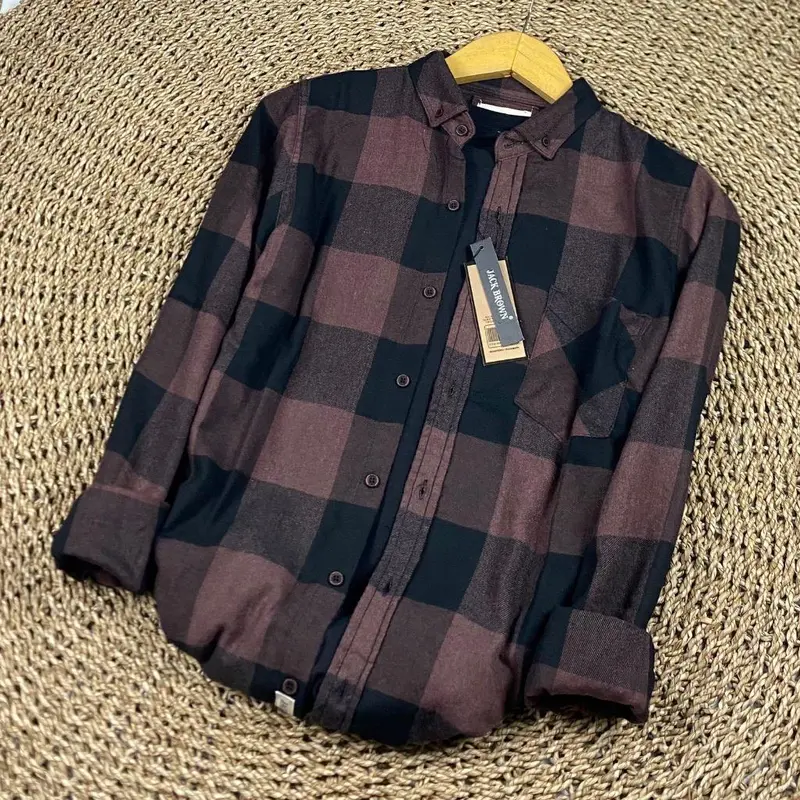 MAXIMUS.ID | Kemeja Flanel pria casual kemeja lengan panjang cowok JACKBROWN 3
