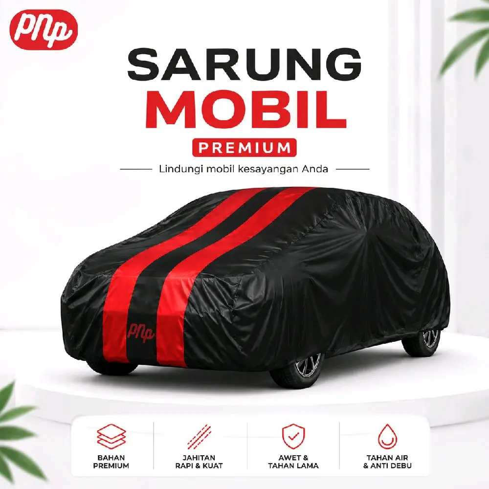 Premium Sarung Mobil Waterproof & UV Protection untuk Agya Ayla Calya Sigra Jazz Vios CR-V Brio City Mobilio hrv dengan Tas Pengait Roda Anti Debu & Goresan Penutup Body Mobil Multifungsi