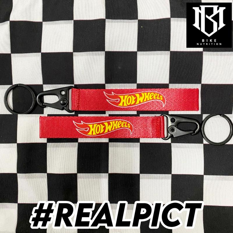 GANTUNGAN KUNCI HOTWHEELS KEYCHAIN HOT WHEELS FACE KEY CHAIN HOTWHEELS BAHAN LANYARD NYLON BIKIN KECE DAN STYLISH BONUS GANTUNGAN KUNCI KAIN WEBBING 6