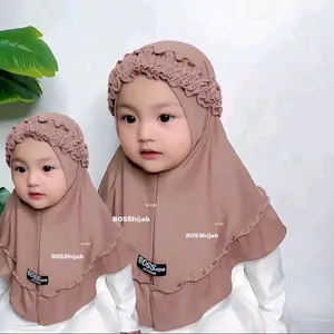 Hijab anak perempuan BANDANA KRIWIL rempel anak lucu cantik jilbab anak terbaru Muslim