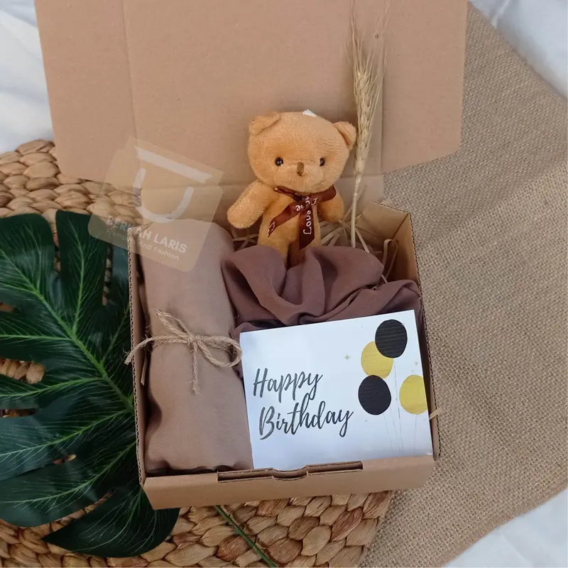 GIFT BOXS HAMPERS KADO  HIJAB GIFT Hampers Hijab Bella Square Kado Muslim Gift Wisuda Wedding Ulang Tahun Wanita Hampers Ramadhan Original Jilbab Kerudung Lebaran Hijab Persegi 1