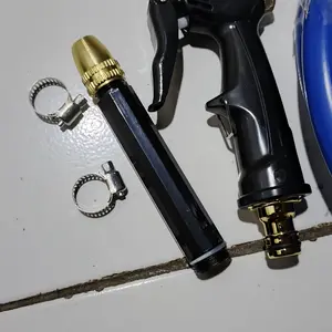 Paket Selang Air 5/8 Inch 3-15 Meter Selang Elastis DOP Selang Lentur Dengan Semprotan Air Nozzle Selang Cuci Motor