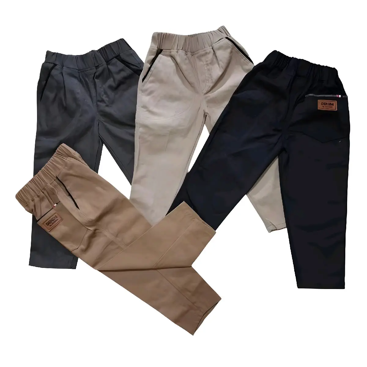 Celana Chinos Panjang Karet Kain Melar Anak 1-12 Tahun, Fahsion Anak Laki-Laki fasion 4-5 tahun celana chinos anak laki laki