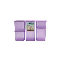 Gambar GBUplast Hana Set isi 5 pcs Sealware Toples Makanan Plastik BPA Free Plastic Jar Food Safe KS-013 - LIGHT LAVENDER dari GBUplast Houseware Kota Tangerang 3 Tokopedia