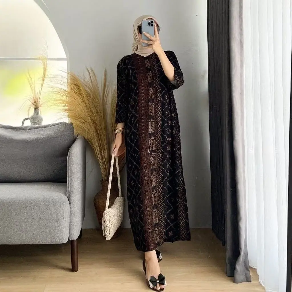 DASTER KEKINIAN MOTIF TANGAN 3/4 GAMIS TERBARU