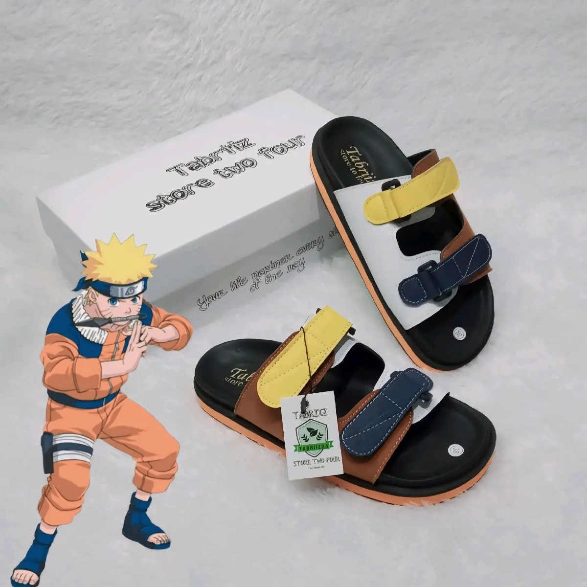 Sandal wanita kekinian naruto flat birken