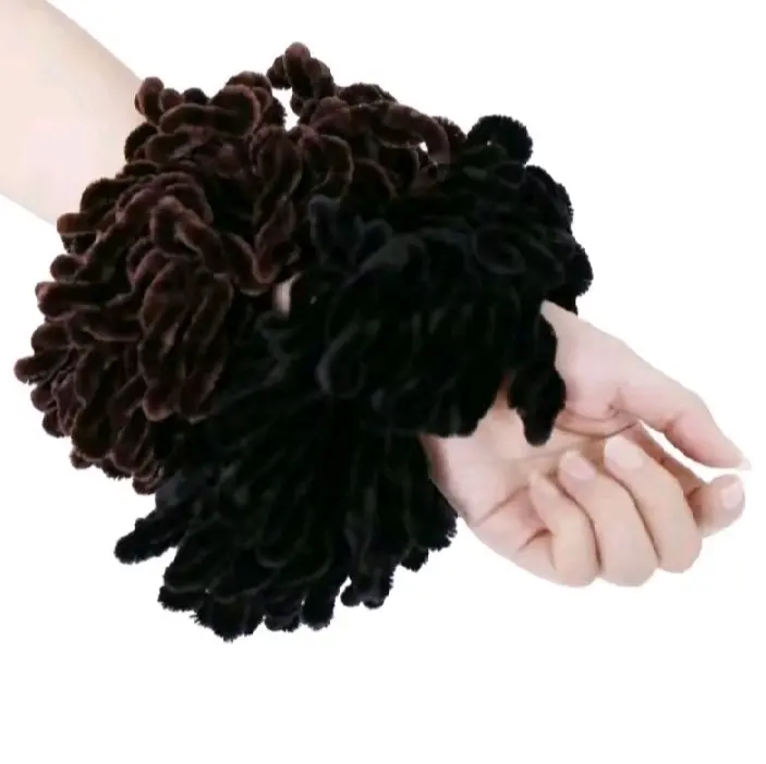 Ikat rambut ubur-ubur besar, kuat dan tahan lepas (Cepol scrunchie) 3