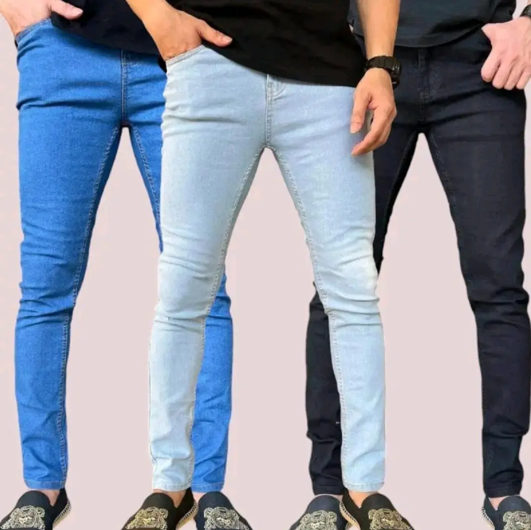 Unisex skinny fit jeans kain denim stretchable premium quality