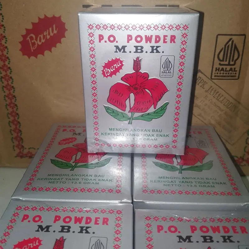1 Box (12 saset) M.B.K p.o powder (SILVER) menghilangkan bau keringat yang tidak enak 5