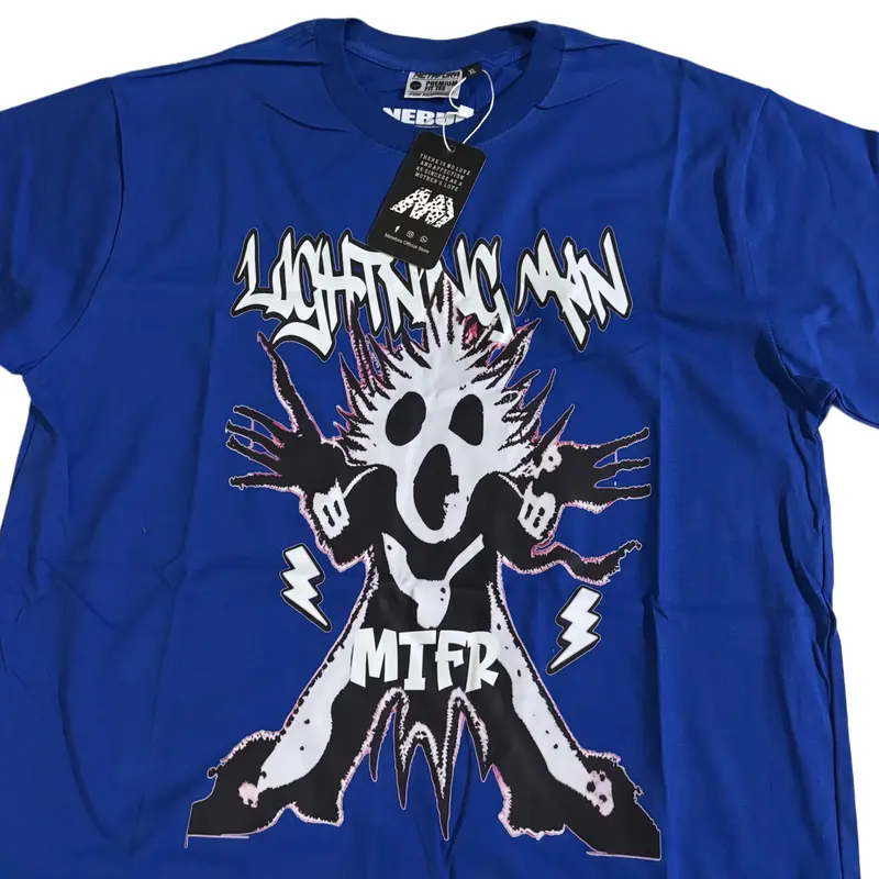 MTFR Baju Kaos Vintage Lightning Min pria/wanita cotton Combed 24s Atasan Keren Promo 2