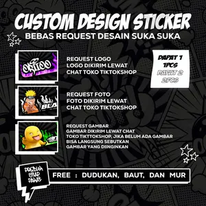 Custom Stiker ORLNDGRG Bebas Request Foto Nama dan Logo Desain Sesuai Keinginan Anda