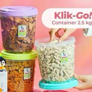 AB Grosir - Toples BYGY Paket Hemat Isi 3 Warna Cantik 2,5 kg Ideal untuk Usaha Anda Kitchenware