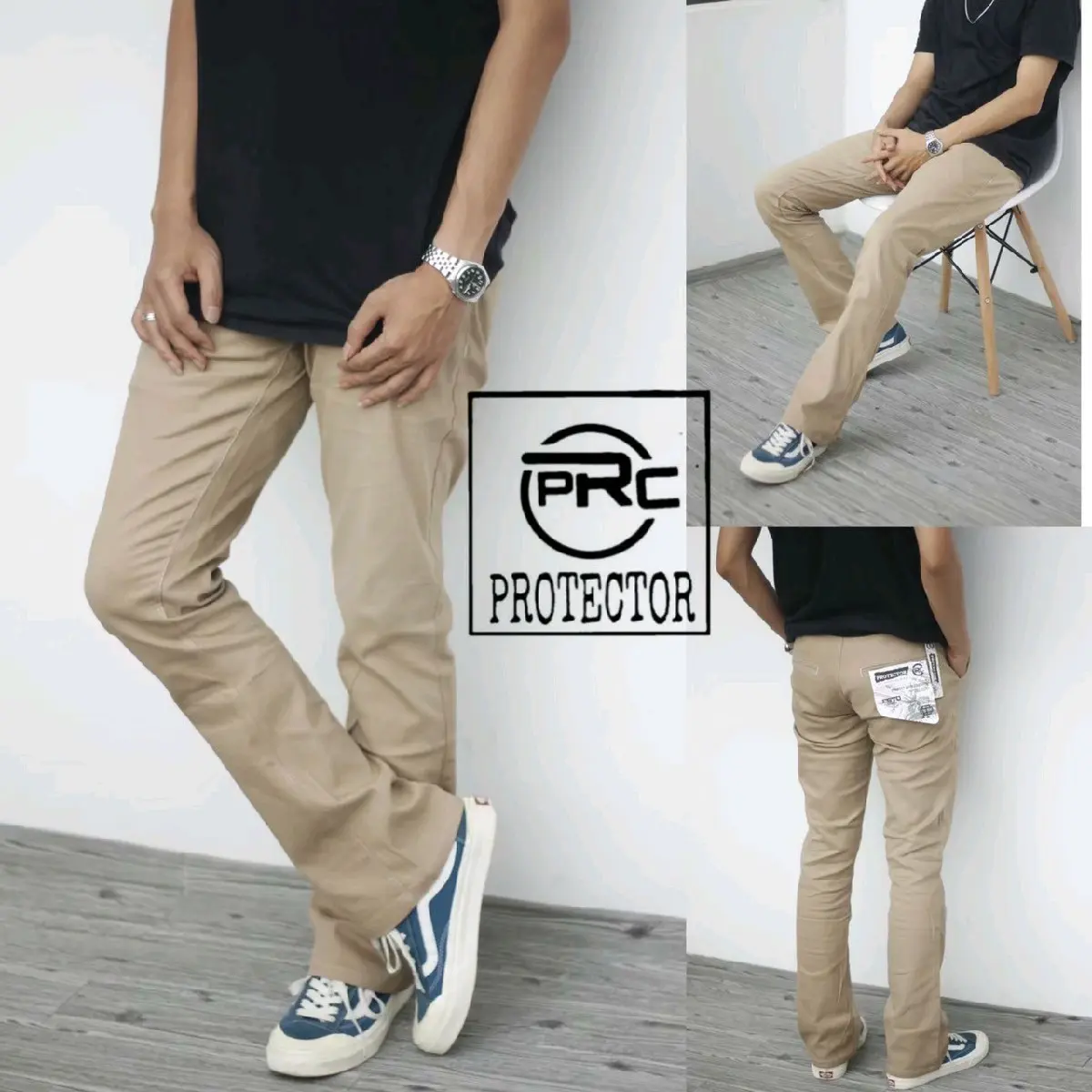 Celana Cutbray Panjang Pria Stretch Melar Super Tebal Bahan Combed Size S/M/L/XL Panjang Casual Slimfit Slim Fit Distro