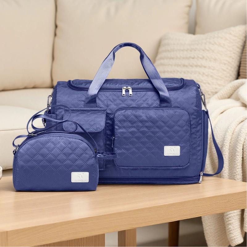 Túi Vải Thô Du Lịch imiomo Túi Cuối Tuần Cho Nữ Có Ngăn Đựng Giày Túi Qua Đêm Mang Theo Túi Đựng Đồ Vệ Sinh Cá Nhân Túi Trống Tập Gym Có Túi Ướt Thích Hợp Cho Bệnh Viện Và Chuyển Sinh Bag009