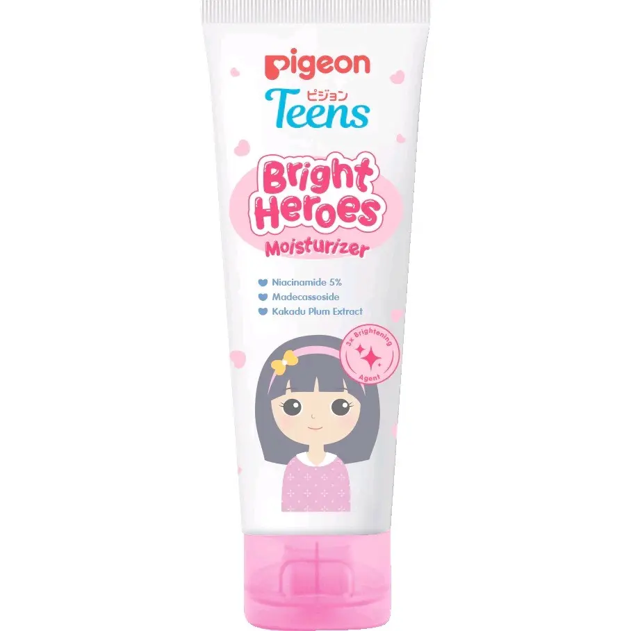 Pigeon Teens Bright Heroes Moisturizer 20ml/50ml/ Skine Care Remaja Mencerahkan