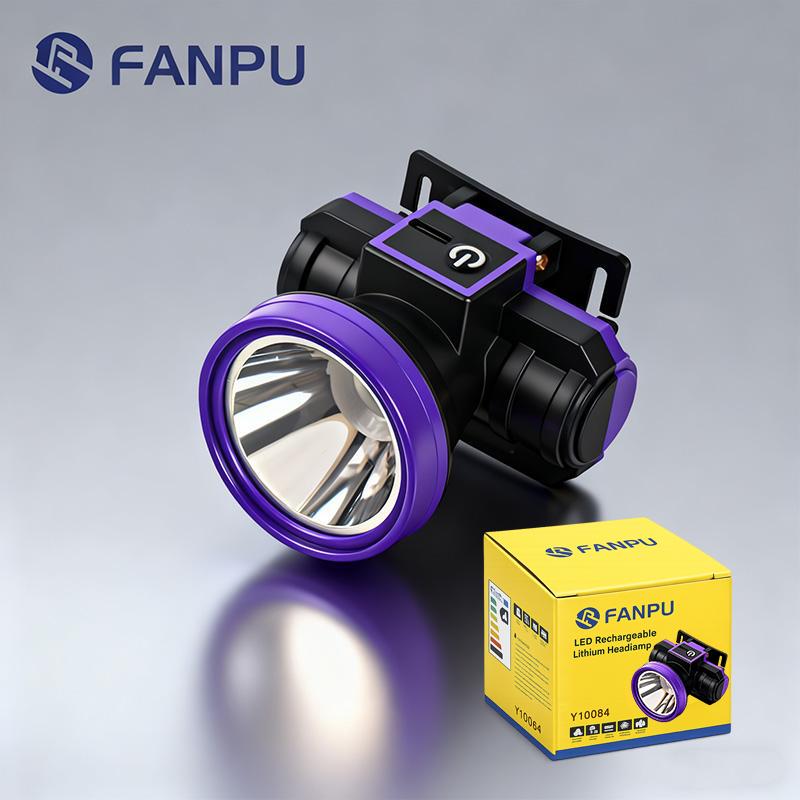 Đèn Pin Đội Đầu Siêu Sáng - Đèn LED Cầm Tay 3 Chế Độ Sáng, Ánh Sáng Trắng, Sạc Pin, Pin Lithium, Chuyên Dụng Cho Câu Cá Ban Đêm, Đi Rừng, Dùng Ngoài Trời Y10084