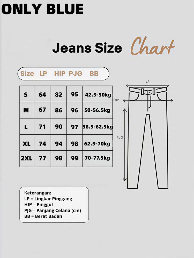 ONLY BLUE jeans wanita / Celana jeans wanita terbaru / Higt waist jeans wanita