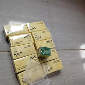 [BUY 2 BOX GET 4 BATANG FREE JARING] KIME Luminizing Jeju Brightening Soap 200Gr | Volcanic Ash Charcoal Niacinamide Collagen | Sabun Pemutih Badan Wajah Glowing Pencerah Tubuh Muka Kulit Kaki Tangan Ketiak Whitening Booster Eksfoliasi Flek Hitam