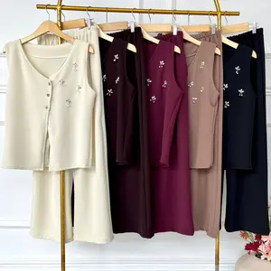 Dasterbeauty - ERIKA Setelan vest knit wanita kekinian terbaru 2026 one set celan kulot rompi korean style remaja dewasa jumbo