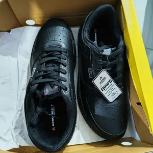 Aerostreet 37-44 Hoops Low 2.0 All Black - Sepatu Sneakers Casual