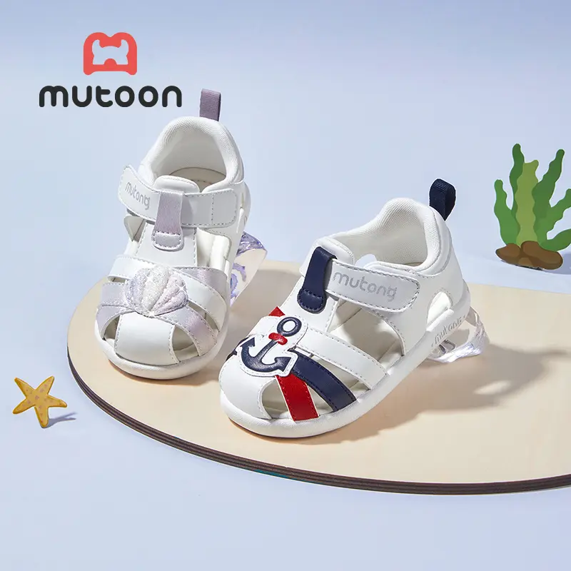 Dép Chống Sốc, Phong Cách Murong, Thích Hợp Cho Bé Trai Và Bé Gái, Phong Cách Mùa Hè, Có Bể Ngâm Ngón Tay, Đế Mềm, Thoáng Khí, Lý Tưởng Cho Trẻ Em, Giày Bé Trai Và Bé Gái, Giày Trẻ Em