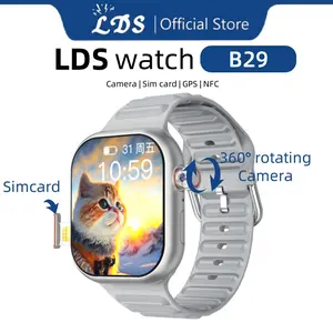 LDS Camera Sim Card Smartwatch B29 Jam pintar | Jam tangan pintar dengan kamera | AMOLED display | Bluetooth phone call l  Wifi Telepon Screen Kalkulator Chipset