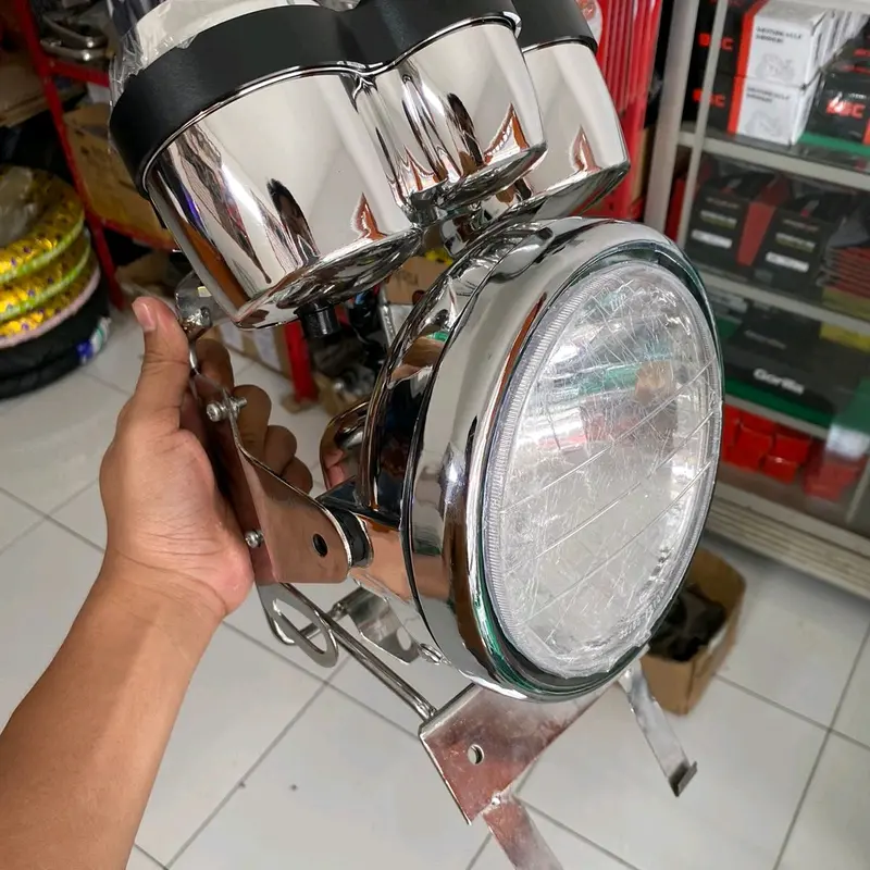 PAKET LAMPU NINJA FULL SET TINGGAL PASANG MP/TIGER NINJA VXION Motorcycle Daymaker Besi 2
