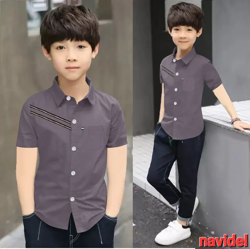hem kids/kemeja anak laki laki umur 5-12thn/cod 7