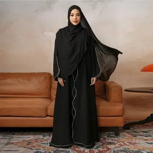 Lozy Hijab - Aisha Abaya (Abaya Dress Haji dan Umrah) Katun Muslim Gamis Wanita Outer
