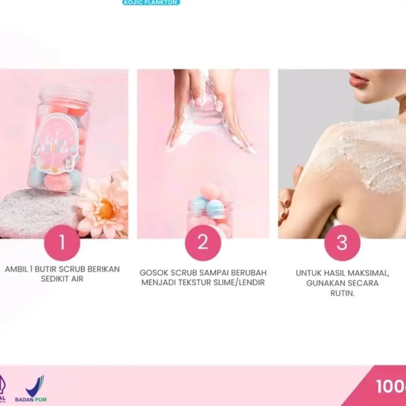 KOJIC PLANKTON UNICORN SCRUB 300g (LIMITED STOK) Perawatan Kulit Tubuh 3