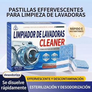12/24 Unidades, Limpiador Y Desincrustante Para Lavadoras, Tabletas De Limpieza Profunda Para Lavadoras Frontal Y Superior Carga HE, Seguro Para Sistemas Sépticos Y Desodorante Ecológico.