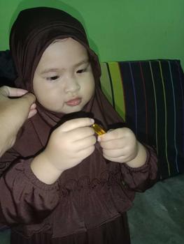 Product Review of MIMMI.ID—Shanum Set Jilbab Dress Gamis Jersey Anak Perempuan Baju Muslim Panjang Syari Cewek Wanita Setelan  Polos Newborn from F**i A**5 0