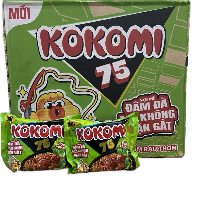  Mỳ Kokomi Đại Bò Rau Thơm 75gr 30 Gói 1 Thùng - Sản Phẩm Mỳ Ăn Không Cay Duy Nhất Từ Chinsu Masan 