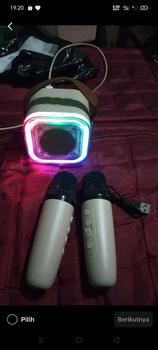 Product Review of Speaker Microphone Karaoke Set Bluetooth Mini Full bass Portable  (Dapat terhubung ke keponsel/komputer/TV) from @**a 0