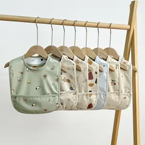 CHR Celemek Bib Slabber bayi waterproof bahan PU Premium | Bib Bayi waterproof anti air premium