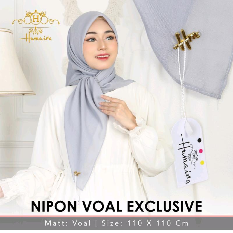 HUMAIRA-Hijab Segiempat Voal Jepang Premium Exclusive/Kerudung Segiempat Vial Jepang Premium Exclusive 0