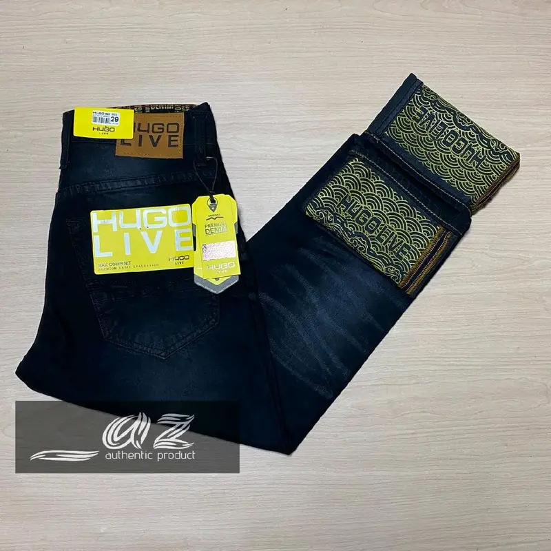 CELANA JEANS DENIM H4GO LIVE REGULER FIT CASSUAL MODEL SELVEDGE SABLON 4