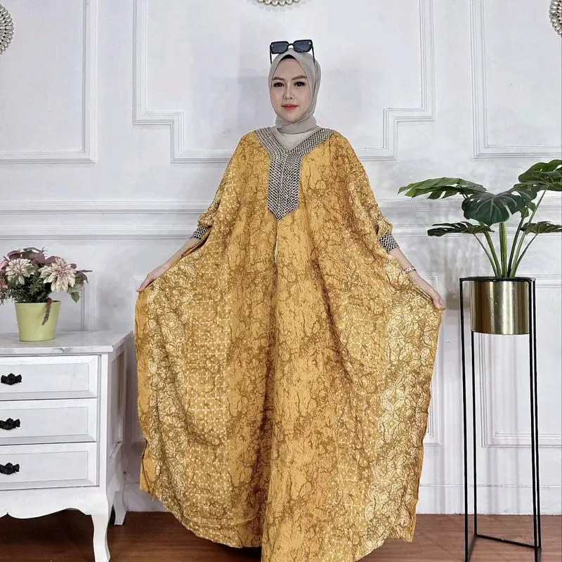Kaftan / Gamis bahan katun LD 200 4