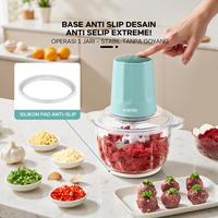 Gambar ecentio Penggiling Daging Stainless 2L Food Chopper 6 Mata Pisau Multifungsi Food Processor Daging 300W 2 Kecepatan Food Grade Garansi 1 Tahun - Hijau 6 Pisau 2L dari ecentio.indonesia Kab. Bekasi 5 Tokopedia